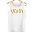 India Surname Nath Family Hindi Indian Surname Tank Top