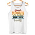 Martinez Surname Martinez Tank Top