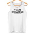 Team Browning Stolzer Familiennachname Nachname Geschenk Tank Top