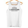 Team Lehmann Proud Family Last Name Gray Tank Top