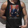 Barack Obama Signature And Portrait Tank Top Geschenke für Ihn