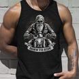 Born To Ride Biker Motorcyclist Slogan Tank Top Geschenke für Ihn