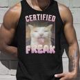 Cat Certified Freak Tank Top Geschenke für Ihn