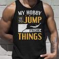 Damen Cliff Jump Mein Hobby Iston Dingen Zu Springen Klippenspringen Mit-Ausschnitt Tank Top Geschenke für Ihn