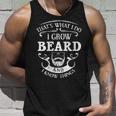 Damen Das Ist Was Ich Mache Ich Züchte Beard Und Ich Weiß Dinge Mit-Ausschnitt Tank Top Geschenke für Ihn