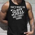 Damen Das Ist Was Ich Tue Ich Spiele Bass Undergesse Dinge Mit-Ausschnitt Tank Top Geschenke für Ihn