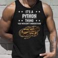 Damen Ist So Ein Python Ding Lustiger Spruch Pythons Mit-Ausschnitt Tank Top Geschenke für Ihn