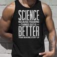 Damen Wissenschaft Weil Es Besser Ist Dinge Zu Finden Als Dinge Zu Erfinden Mit-Ausschnitt Tank Top Geschenke für Ihn