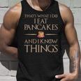 Das Ist Was Ich Esse Und Weiß Dinge Pfannkuchen Tank Top Geschenke für Ihn