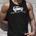 Die Erde Ist Kein Flat 4X4 Rover Über Land Off Road Tank Top Geschenke für Ihn