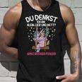 Du Tenkst Ich Bin Klein Liebe Und Nett Unicorn Tank Top Geschenke für Ihn