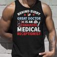 Exhausted Medical Receptionist Medical Reception Tank Top Gifts for Him