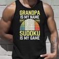 Grandpa Sudoku Tank Top Geschenke für Ihn