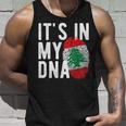 It's In My Dna Lebanon Flag Fingerprint Tank Top Geschenke für Ihn