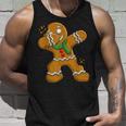 Gentle Gingerbread Man Christmas Dab Tank Top Geschenke für Ihn