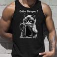 Guten Morgen Ganz Thin Eis Cat Kaffee Tank Top Geschenke für Ihn