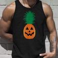 Halloween Pineapple Pumpkin Jack-O-Lantern Hawaii Tank Top Gifts for Him