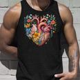 Herz Blumen Menschliches Organ Anatomie Liebe Tank Top Geschenke für Ihn