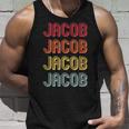 Jacob Geschenk Nachname Lustig Retrointage 80Er Jahre Geburtstagstreffen Tank Top Geschenke für Ihn