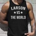 Larson Gegen Das World Family Reunion Nachname Team Custom Tank Top Geschenke für Ihn