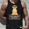 Lehrer Das Habe Ich Gesehen Erdmännchen Saying Tank Top Geschenke für Ihn