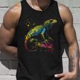 Lizard Lizard Colourful Colour Animal Favourite Animal Fan Tank Top Geschenke für Ihn