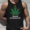 Merry Highnacht Christmas Hemp Leaf Word Game Tank Top Geschenke für Ihn