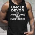 Onkel Devon Ist Großartig Und Weiß Dinge Tank Top Geschenke für Ihn