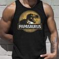 Père Fils Partenaire Papasaurus T-Rex Dinosaur Tank Top Geschenke für Ihn