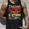 Retro Africa Tanzania Safari Travel Tanzania Tour Tank Top Geschenke für Ihn