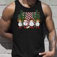 Retro Groovy Cowboy Snowmans Western Cactus Howdy Christmas Tank Top Gifts for Him