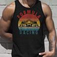 Retrointage Formula Racing Fan Silhouette Racing Car Formula Tank Top Geschenke für Ihn