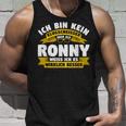 Ronny Ich Bin Kein Klugscheisser Tank Top Geschenke für Ihn