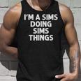 Sims Last Name Family Tree Birthday Reunion Idea Tank Top Geschenke für Ihn