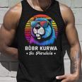 Synthwave Polish Bobr Meme Bober Kurwa Ja Pierdole Bòbr Tank Top Geschenke für Ihn