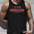 Team Edwards Personalised Surname Family Sports S Tank Top Geschenke für Ihn