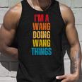 Wang Proud Family Retro Reunion Surname Tank Top Geschenke für Ihn