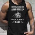 Warum Ich Ohne Akku Fahre Weil Ich Es Kann Fahrradiker S Tank Top Geschenke für Ihn