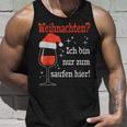 Weihnachten Ich Bin Nur Zum Saufen Hier Witziges Wein Tank Top Geschenke für Ihn