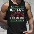 Weihnachten Mir Egal Ich Zocke Ugly Christmas For Gamer Tank Top Geschenke für Ihn