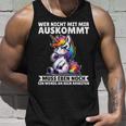 Wer Nicht Mit Mir Auskommt An Sich Arbeiten Unicorn Tank Top Geschenke für Ihn