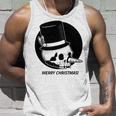 Creepy Christmas Skull Snowman Cute Scary Gift Holiday Premium Tank Top Gifts for Him