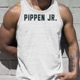 Distressed Team Pippen Jr Last Name Proud Family Gray Tank Top Geschenke für Ihn