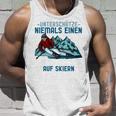 Unterschätze Niemals Einen Alten Mann Auf Skis I Skiing Long-Sleeved Tank Top Geschenke für Ihn