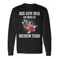 Aus Dem Weg Ich Muss Zu Meiner Pond Koi Carp Garden Pond Langarmshirts Geschenkideen