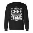 Chef Saying Ich Bin Stolzer Chef Eines Fantastische Teams S Langarmshirts Geschenkideen