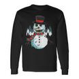 Christmas Scary Snowman Holiday Horror Creepy Face Winter Tank Top Long Sleeve T-Shirt Gifts ideas