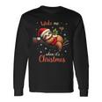 Cute Christmas Fautier Wake Me Up When Christmas Langarmshirts Geschenkideen