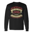 Damen Achtung Es Ist Ein Fischer Ding Mit-Ausschnitt Langarmshirts Geschenkideen