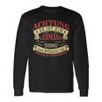 Damen Achtung Es Ist Ein Lehmann Ding Nachname Namensschild Mit-Ausschnitt Langarmshirts Geschenkideen